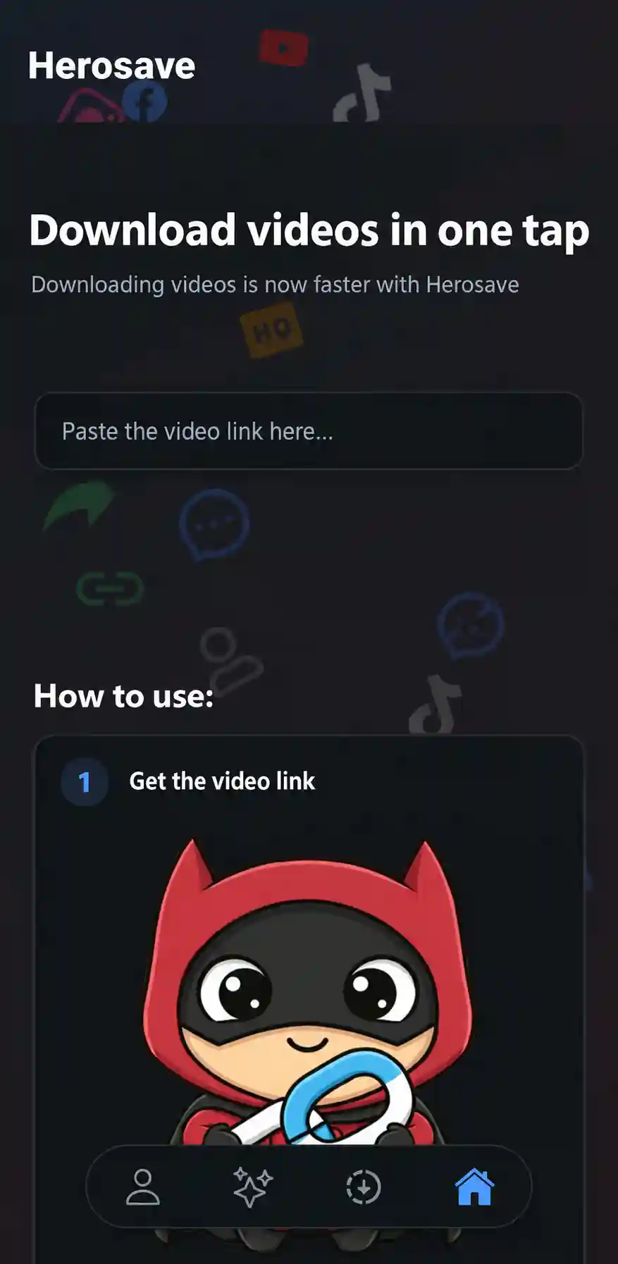 Herosave App Mockup